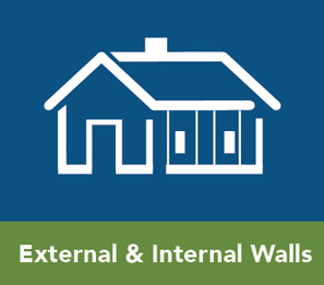 external and innternal wall insualtion